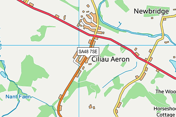 SA48 7SE map - OS VectorMap District (Ordnance Survey)