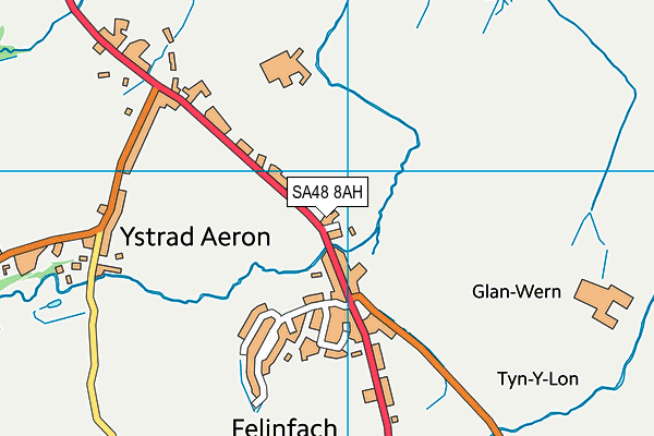 SA48 8AH map - OS VectorMap District (Ordnance Survey)