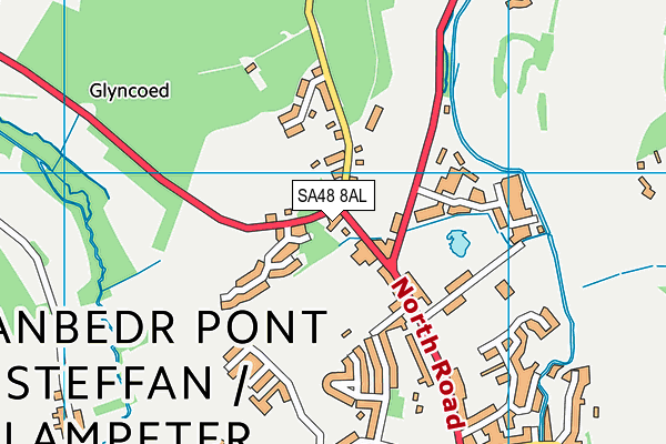 SA48 8AL map - OS VectorMap District (Ordnance Survey)