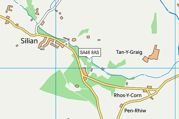 SA48 8AS map - OS VectorMap District (Ordnance Survey)
