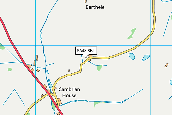 SA48 8BL map - OS VectorMap District (Ordnance Survey)