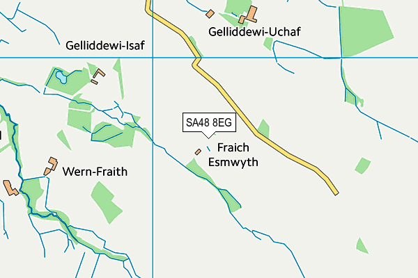 SA48 8EG map - OS VectorMap District (Ordnance Survey)