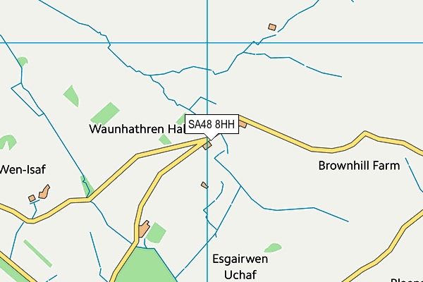 SA48 8HH map - OS VectorMap District (Ordnance Survey)