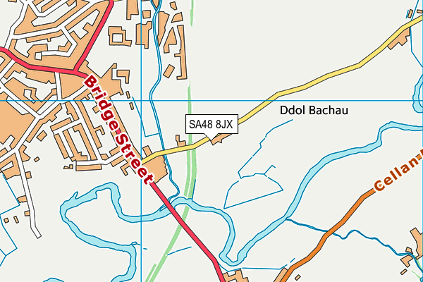 SA48 8JX map - OS VectorMap District (Ordnance Survey)