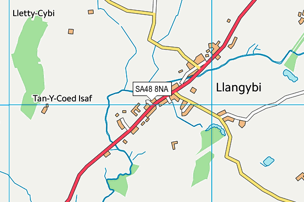 SA48 8NA map - OS VectorMap District (Ordnance Survey)