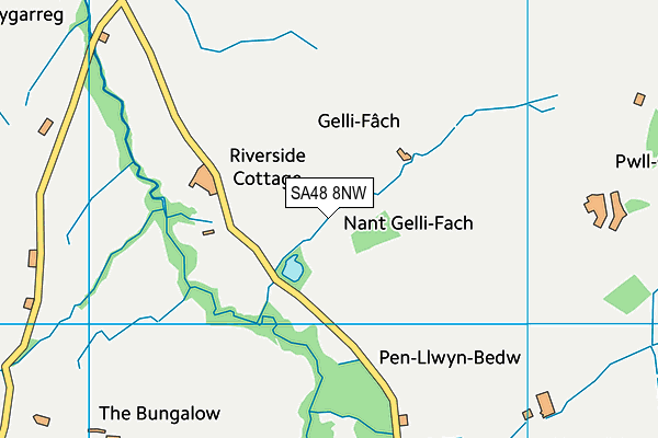 SA48 8NW map - OS VectorMap District (Ordnance Survey)