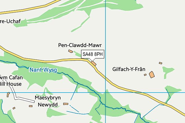 SA48 8PH map - OS VectorMap District (Ordnance Survey)