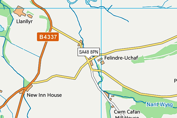 SA48 8PN map - OS VectorMap District (Ordnance Survey)