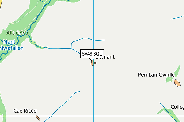 SA48 8QL map - OS VectorMap District (Ordnance Survey)
