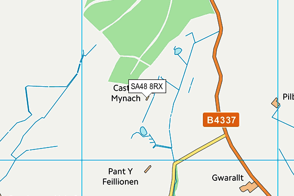 SA48 8RX map - OS VectorMap District (Ordnance Survey)