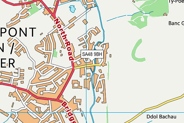 SA48 9BH map - OS VectorMap District (Ordnance Survey)