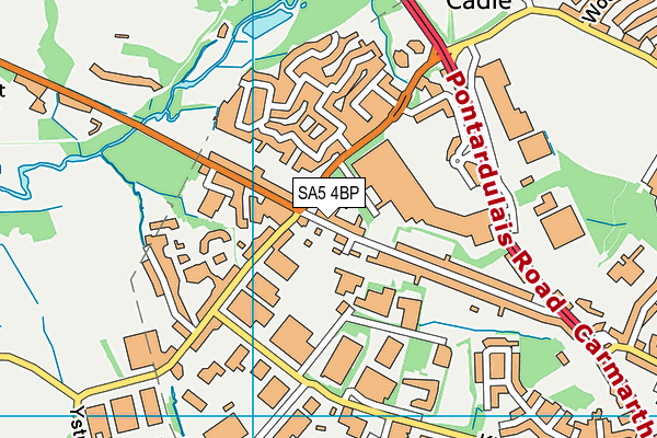 SA5 4BP map - OS VectorMap District (Ordnance Survey)