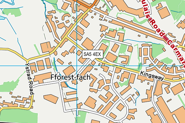 SA5 4EX map - OS VectorMap District (Ordnance Survey)