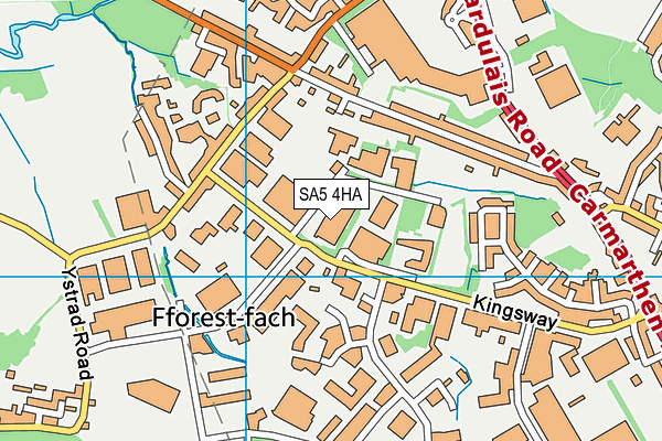 SA5 4HA map - OS VectorMap District (Ordnance Survey)