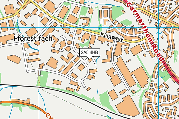 SA5 4HB map - OS VectorMap District (Ordnance Survey)