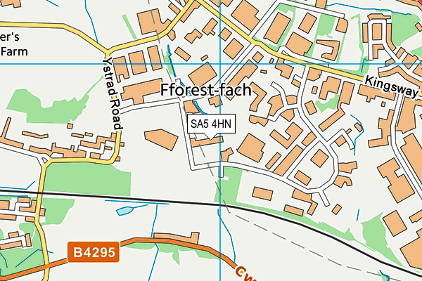 SA5 4HN map - OS VectorMap District (Ordnance Survey)