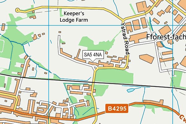 SA5 4NA map - OS VectorMap District (Ordnance Survey)