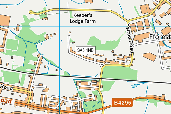 SA5 4NB map - OS VectorMap District (Ordnance Survey)