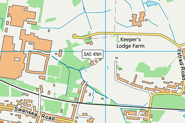 SA5 4NH map - OS VectorMap District (Ordnance Survey)