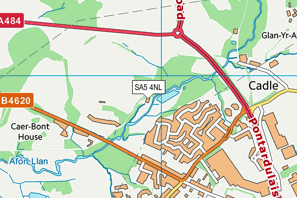 SA5 4NL map - OS VectorMap District (Ordnance Survey)