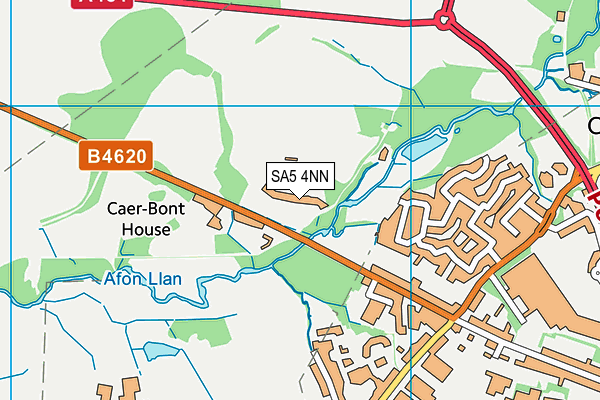 SA5 4NN map - OS VectorMap District (Ordnance Survey)