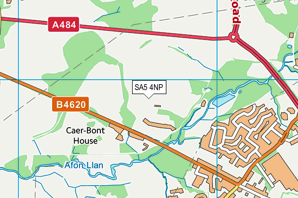 SA5 4NP map - OS VectorMap District (Ordnance Survey)