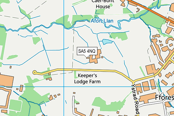 SA5 4NQ map - OS VectorMap District (Ordnance Survey)