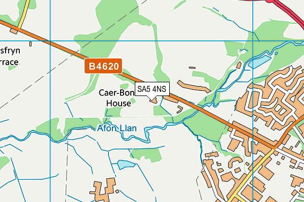 SA5 4NS map - OS VectorMap District (Ordnance Survey)