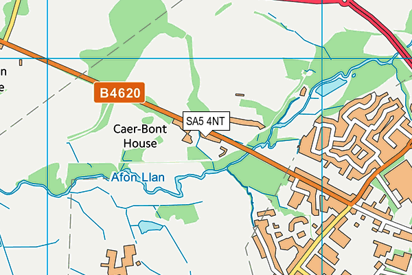 SA5 4NT map - OS VectorMap District (Ordnance Survey)