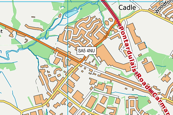 SA5 4NU map - OS VectorMap District (Ordnance Survey)