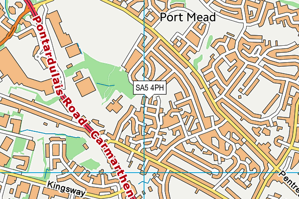 SA5 4PH map - OS VectorMap District (Ordnance Survey)