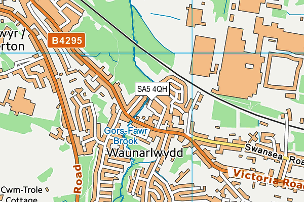 SA5 4QH map - OS VectorMap District (Ordnance Survey)