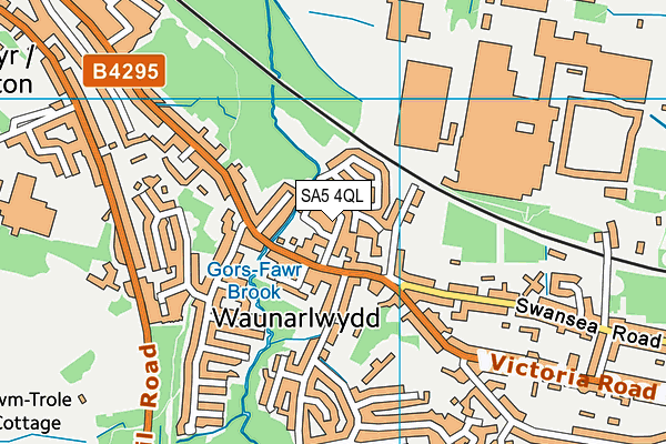 SA5 4QL map - OS VectorMap District (Ordnance Survey)