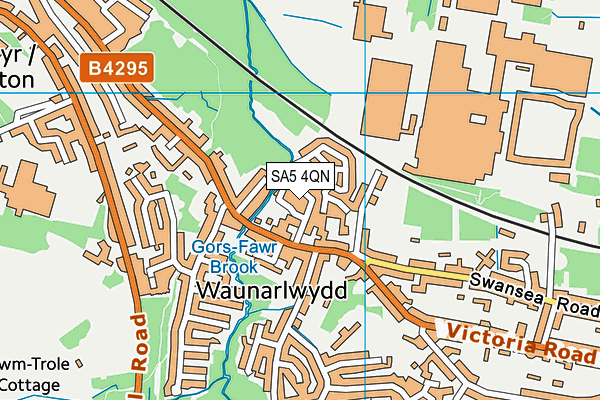 SA5 4QN map - OS VectorMap District (Ordnance Survey)