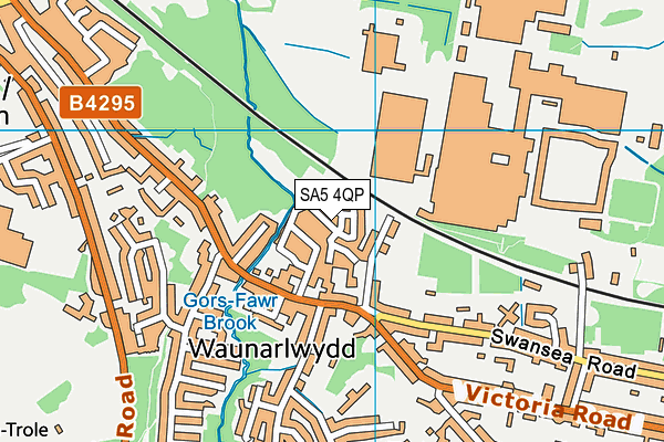 SA5 4QP map - OS VectorMap District (Ordnance Survey)