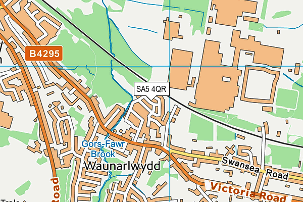 SA5 4QR map - OS VectorMap District (Ordnance Survey)