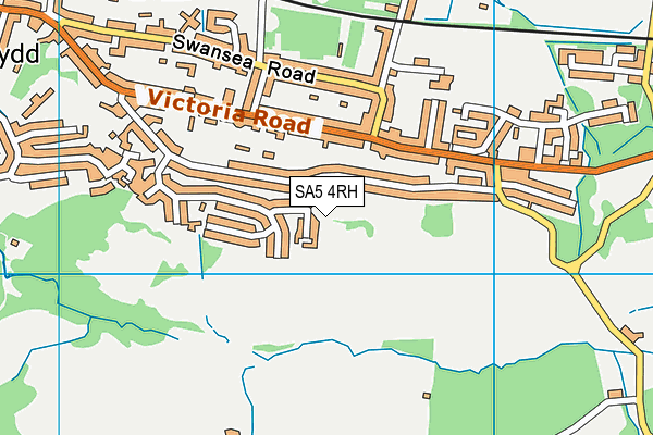 SA5 4RH map - OS VectorMap District (Ordnance Survey)