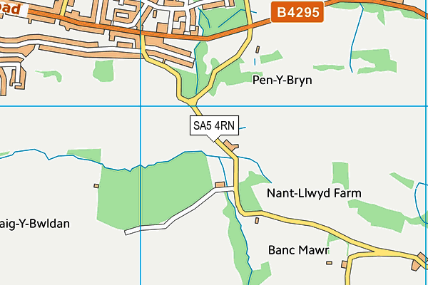 SA5 4RN map - OS VectorMap District (Ordnance Survey)