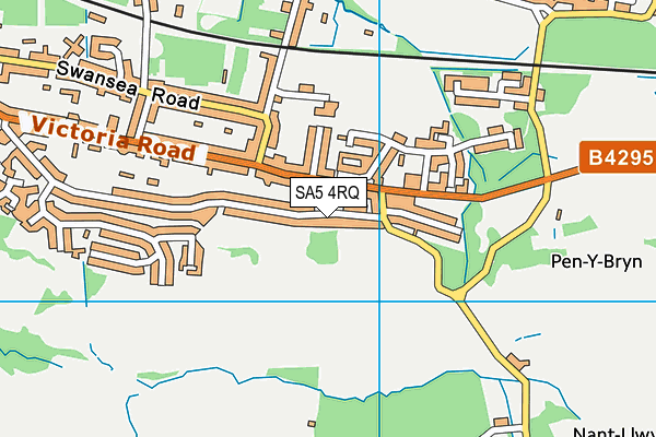 SA5 4RQ map - OS VectorMap District (Ordnance Survey)