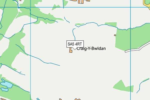 SA5 4RT map - OS VectorMap District (Ordnance Survey)