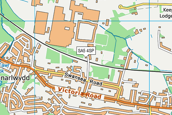 SA5 4SP map - OS VectorMap District (Ordnance Survey)