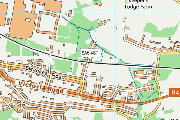 Ysgol Gynradd Gymraeg Y Login Fach map (SA5 4ST) - OS VectorMap District (Ordnance Survey)
