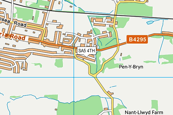 SA5 4TH map - OS VectorMap District (Ordnance Survey)