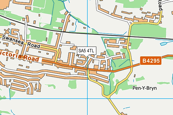 SA5 4TL map - OS VectorMap District (Ordnance Survey)