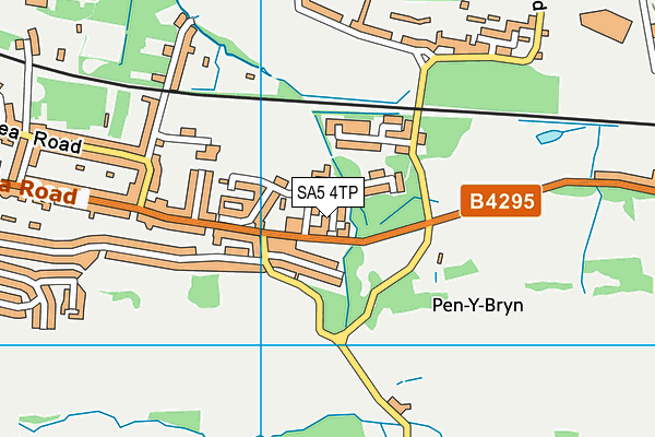 SA5 4TP map - OS VectorMap District (Ordnance Survey)