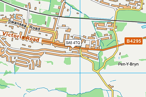 SA5 4TQ map - OS VectorMap District (Ordnance Survey)