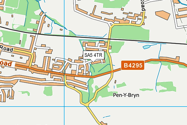 SA5 4TR map - OS VectorMap District (Ordnance Survey)