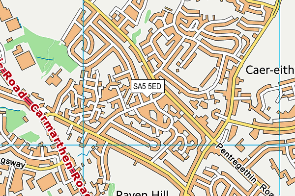 SA5 5ED map - OS VectorMap District (Ordnance Survey)