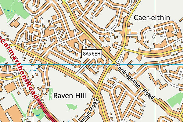 SA5 5EH map - OS VectorMap District (Ordnance Survey)