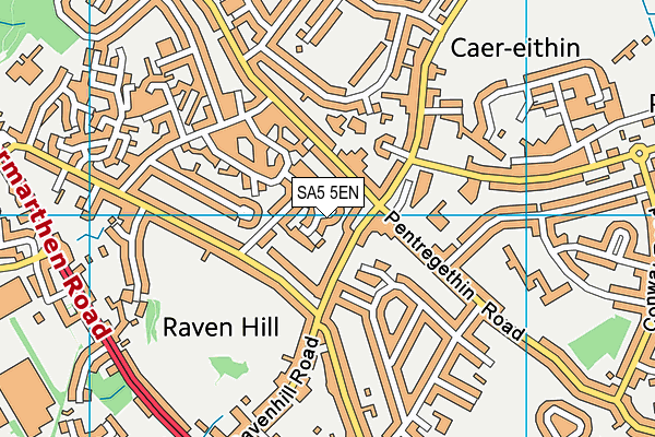 SA5 5EN map - OS VectorMap District (Ordnance Survey)